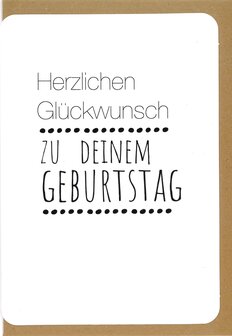 Grusskarten Prestige Herzlichen Gl&uuml;ckwunsch zu deinem Geburtstag