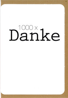 Grusskarten Prestige 1000x danke