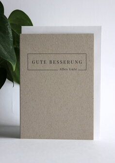 Grusskarte Elegance Gute Besserung