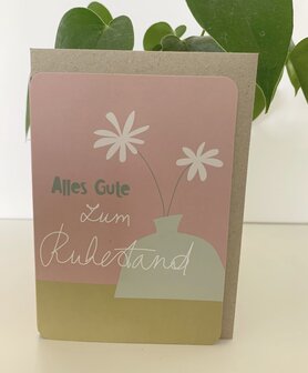 Grusskarte Vive Alles Gute zum Ruhestand