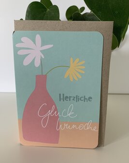 Grusskarte Vive Herzlichen Gl&uuml;ckwunsch