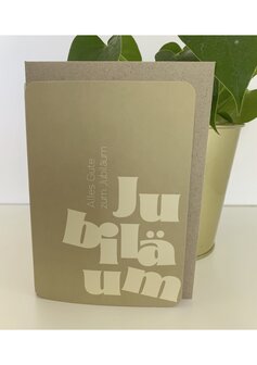 Grusskarte Up Alles Liebe zum Jubil&auml;um