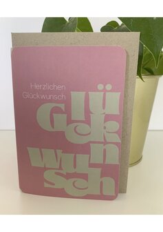 Grusskarte Up Herzlichen Gl&uuml;ckwunsch