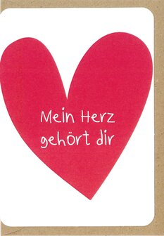 Grusskarten Liebe Mein Herz geh&ouml;rt dir