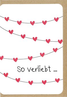 Gr&uuml;sskarte Liebe So verliebt